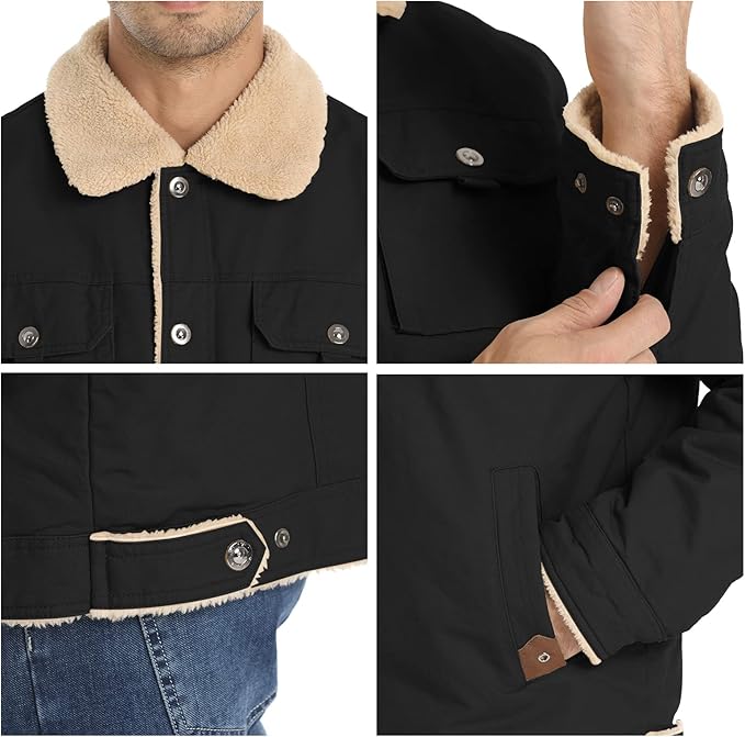 dermeli Sherpa Lined Trucker Jacket