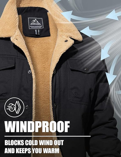 dermeli Sherpa Lined Trucker Jacket